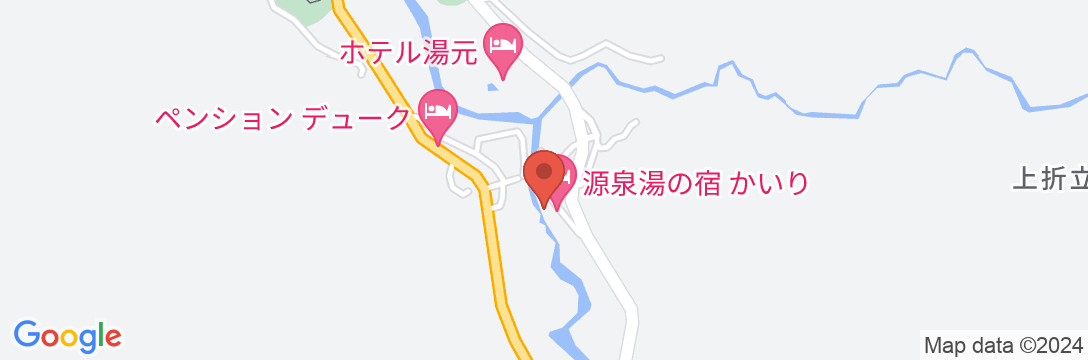 越後大湯温泉 源泉湯の宿 かいりの地図