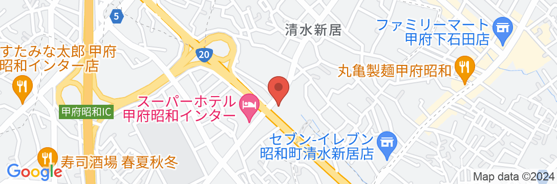 ホテル 昭和<山梨県>の地図