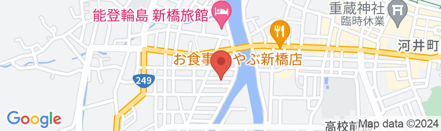 石川県 能登輪島の民宿 寿の地図