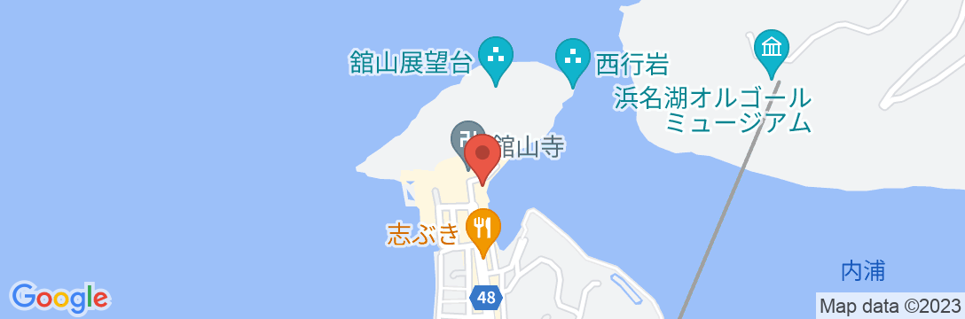 浜名湖かんざんじ温泉 山水館欣龍の地図