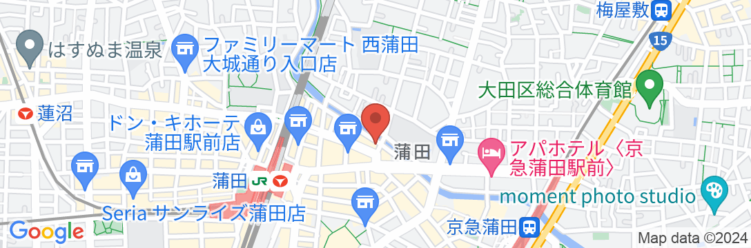 ミヤビイン蒲田の地図