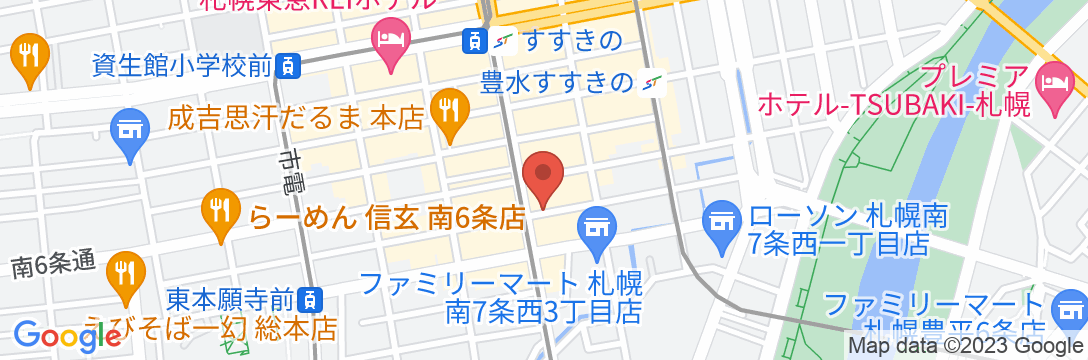 クインテッサホテル札幌すすきの63 Relax&Spaの地図