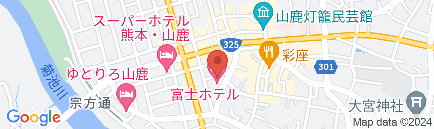 山鹿温泉 富士ホテルの地図