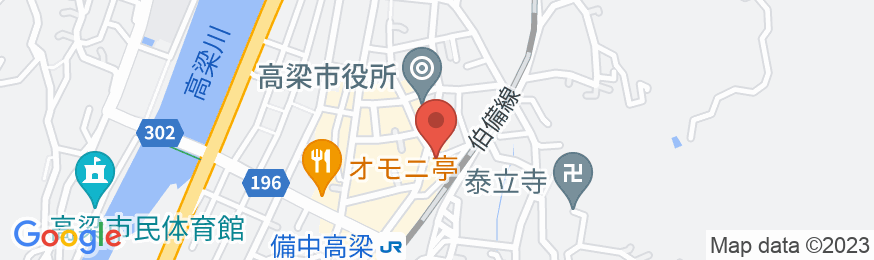 高梁国際ホテルの地図