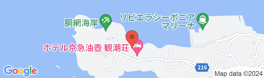 ホテル京急油壺 観潮荘の地図