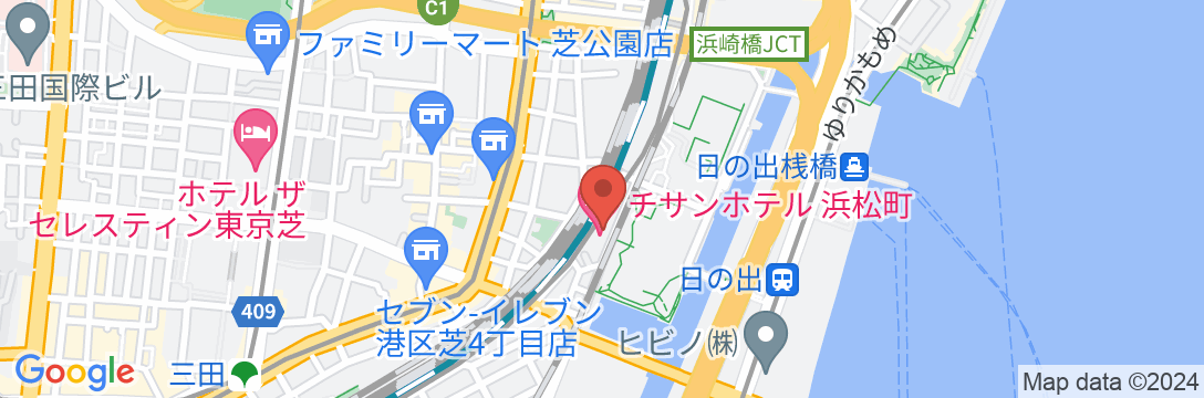 チサンホテル浜松町の地図