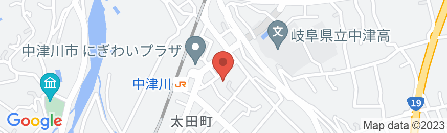 プラザホテル中津川 栄の地図