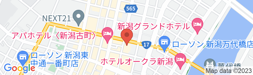 カントリーホテル新潟の地図