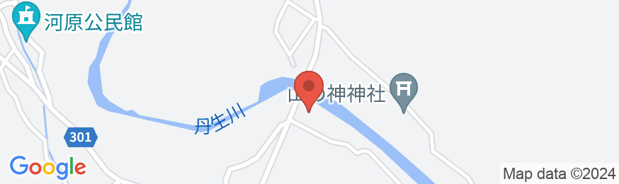 鶴子温泉 勘兵衛荘の地図