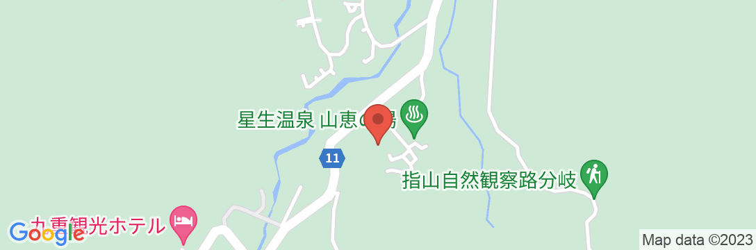 九重星生ホテルの地図