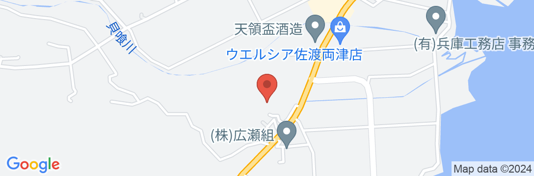 秋津温泉 両津やまきホテル <佐渡島>の地図