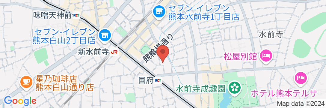 旅館 ビジネス肥後の地図