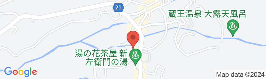 蔵王温泉 KKR蔵王 白銀荘(国家公務員共済組合連合会蔵王保養所)の地図