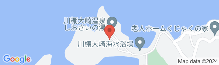 川棚大崎温泉 公共の宿 くじゃく荘の地図