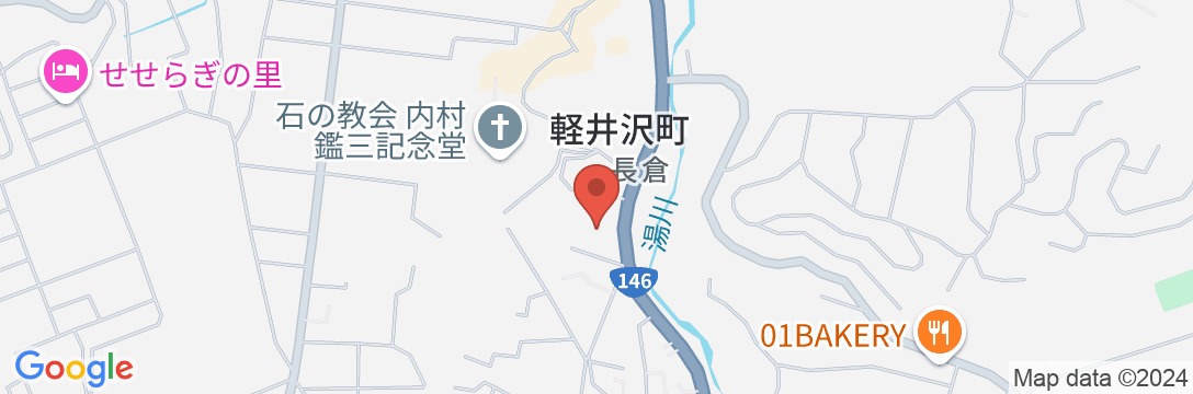 ペンション 軽井沢フォーレストの地図
