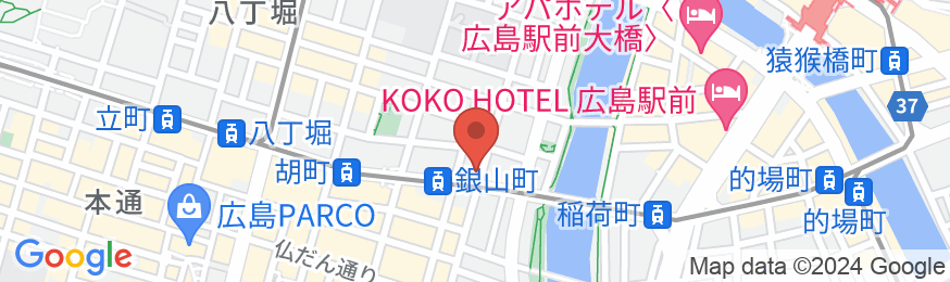 ホテルアクティブ!広島の地図