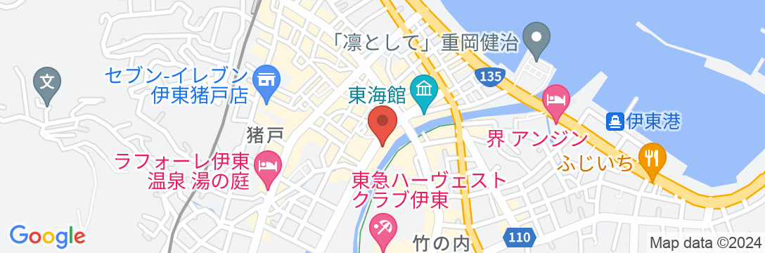 伊東温泉 伊東園ホテルの地図