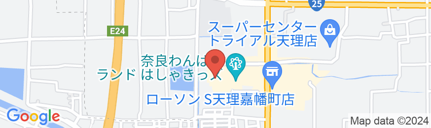 奈良健康ランド・奈良プラザホテルの地図