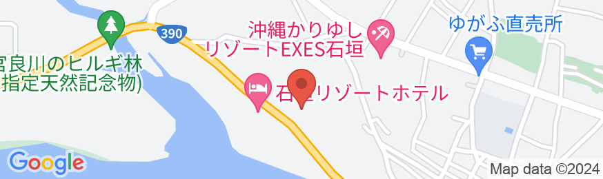OKINAWA KARIYUSHI RESORT EXES ISHIGAKI(エグゼス石垣)の地図