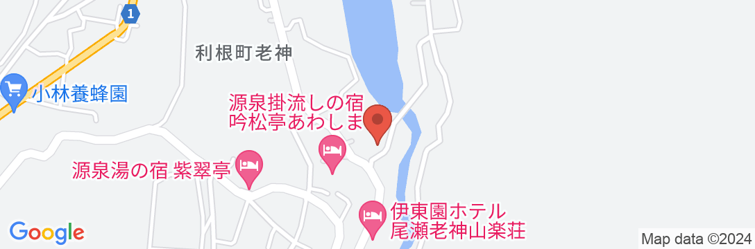 老神温泉 亀鶴旅館の地図