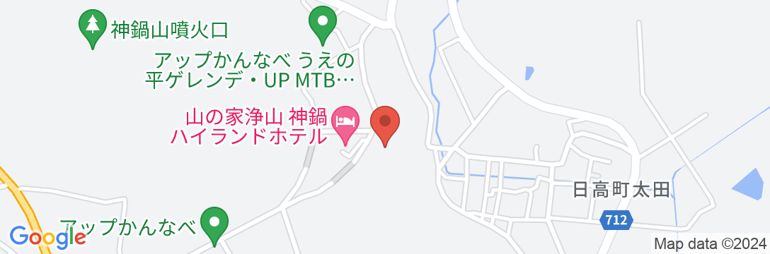神鍋山荘の地図
