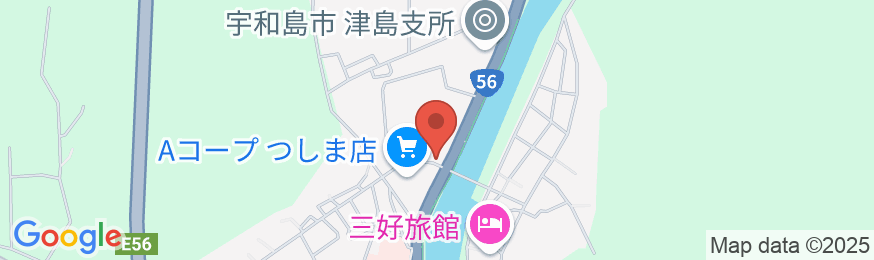 よしのや旅館の地図