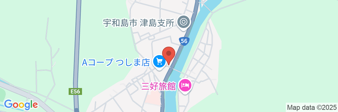 よしのや旅館の地図