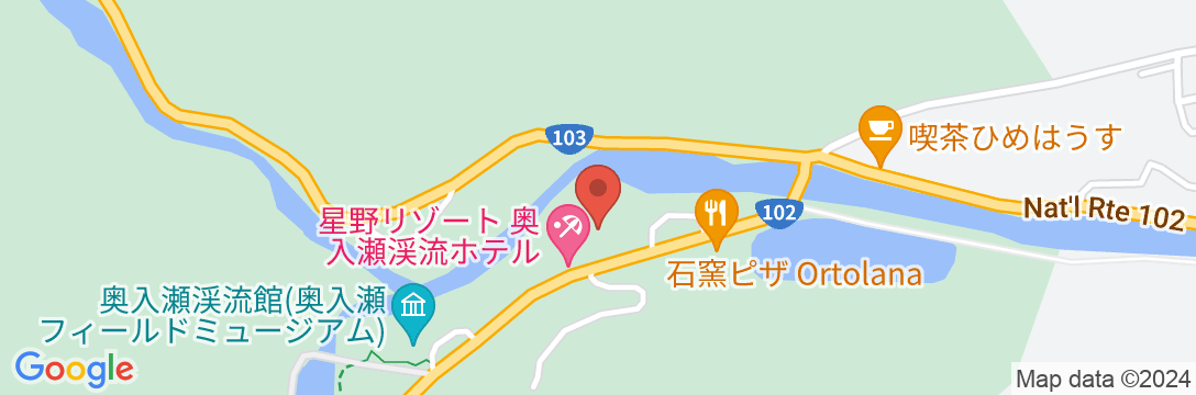 星野リゾート 奥入瀬渓流ホテルの地図