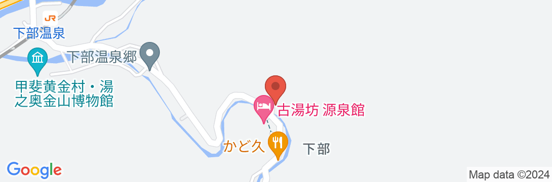 下部温泉 元湯 橋本屋の地図