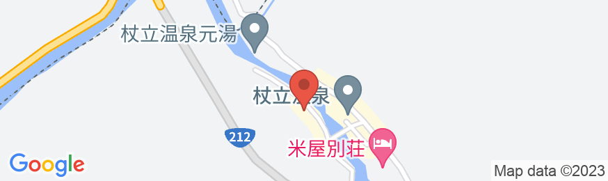杖立温泉 旅館 長栄荘の地図