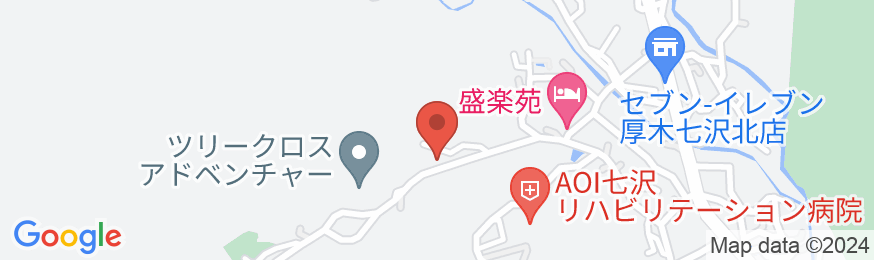 七沢温泉 旅館 福松の地図