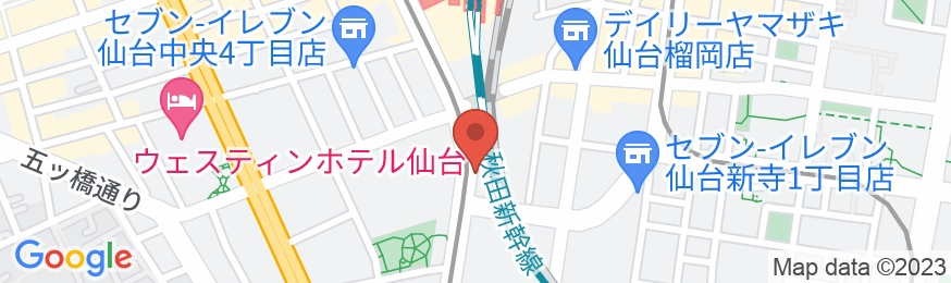 東横INN仙台駅西口中央の地図