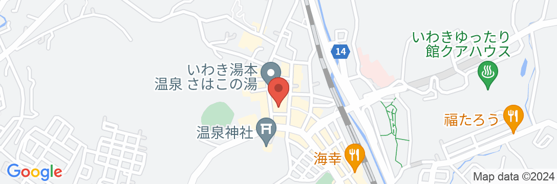 いわき湯本温泉 鮮の宿 柏の地図