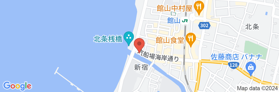 館山旅館の地図