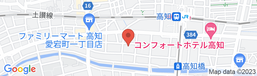 ながおか温泉 龍馬の湯 スーパーホテル高知天然温泉の地図