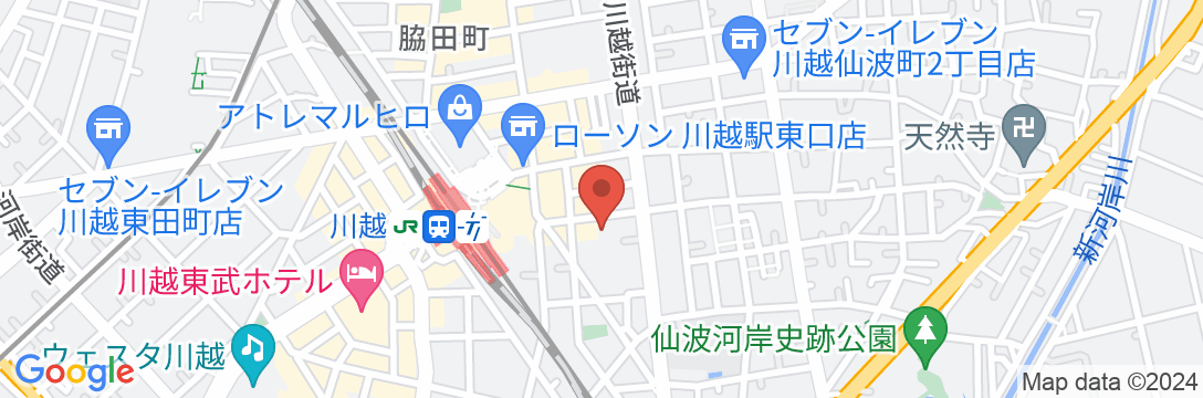川越第一ホテルの地図