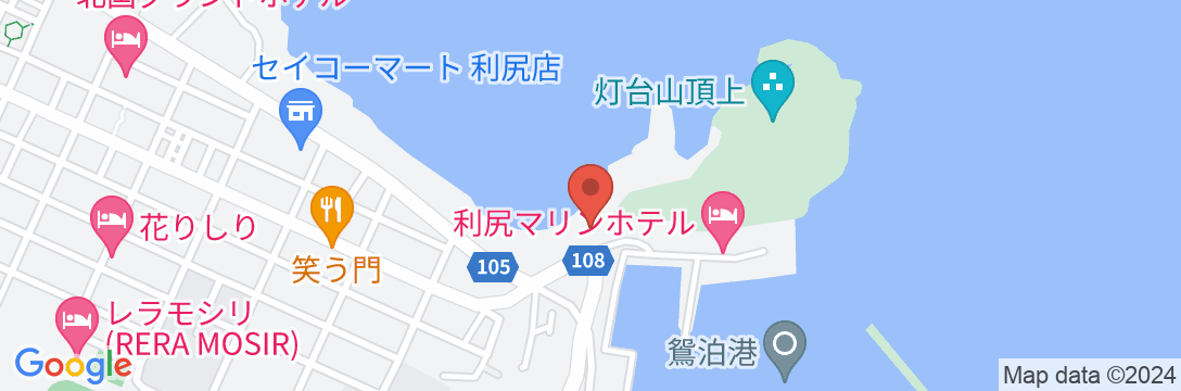 ペンション ヘラさんの家<利尻島>の地図