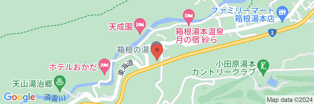 伊東園ホテル 箱根湯本の地図