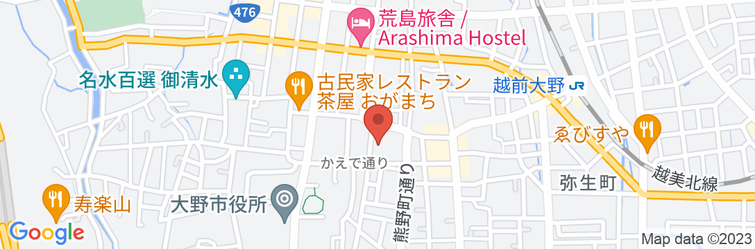 俵屋<福井県>の地図