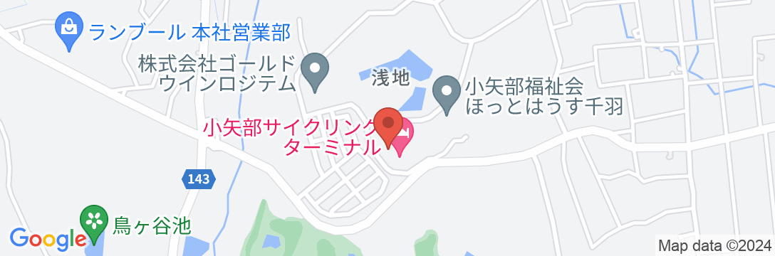 小矢部市サイクリングターミナルの地図