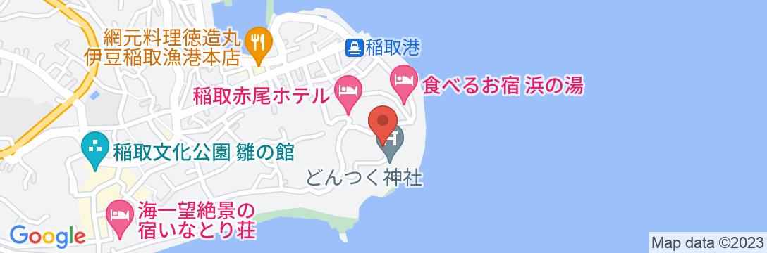 稲取温泉 伊東園ホテル 稲取の地図
