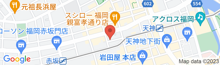 ザ・ワンファイブ福岡天神の地図