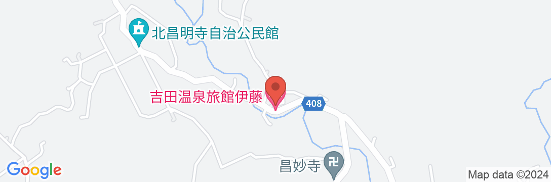 吉田温泉 旅館 伊藤の地図