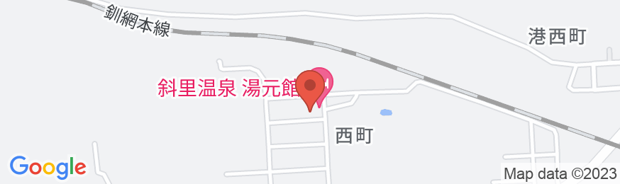 斜里温泉 湯元館の地図