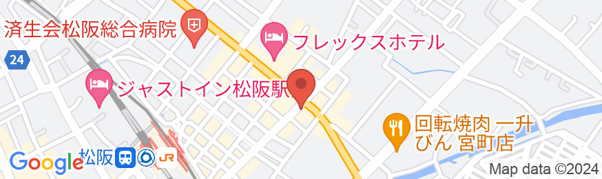 ホテルルートイン松阪駅東の地図