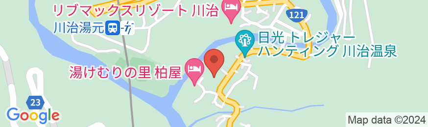 川治温泉 元湯 白井屋の地図