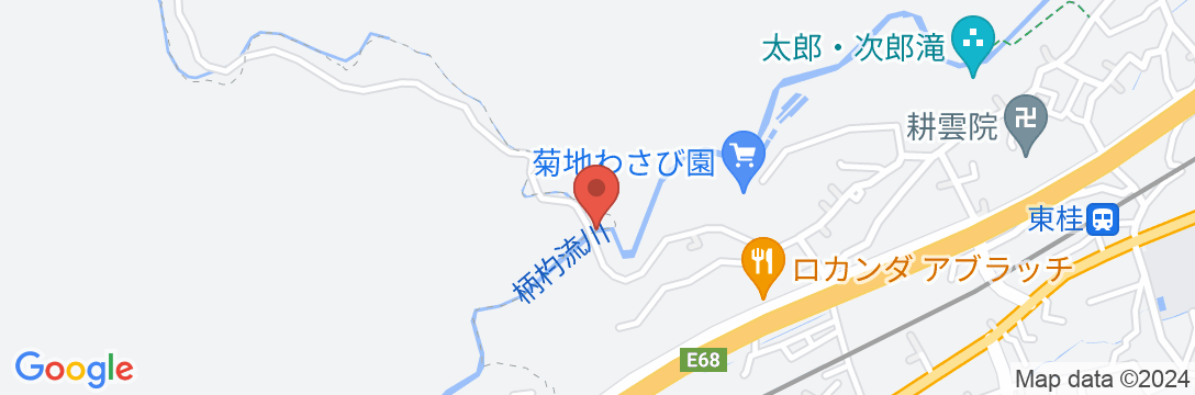 湯之沢 渓山荘の地図
