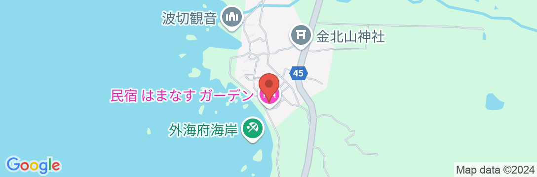 民宿 はまなすガーデン <佐渡島>の地図