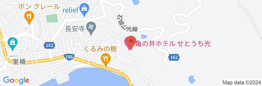 亀の井ホテル せとうち光の地図