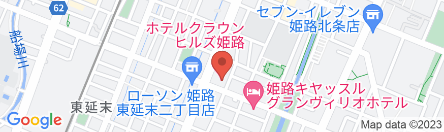 播磨の湯 ホテルクラウンヒルズ姫路(BBHホテルグループ)の地図